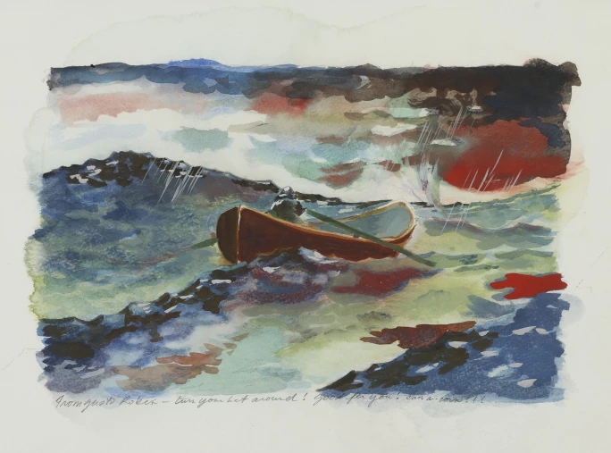 The original watercolor painting from Good Will Hunting